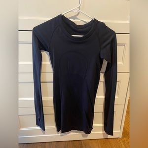 Navy Lululemon Long Sleeve Shirt